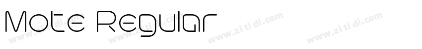 Mote Regular字体转换